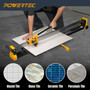 POWERTEC PRO 48" Manual Tile Cutter with Laser Guide and Transport Wheels - Cuts Ceramic, Porcelain & Glass, Large Format Tile Cutting, Aluminum Base (71981)-06