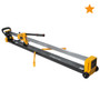 POWERTEC PRO 48" Manual Tile Cutter with Laser Guide and Transport Wheels - Cuts Ceramic, Porcelain & Glass, Large Format Tile Cutting, Aluminum Base (71981)