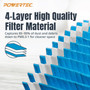 POWERTEC Cartridge Filters, for Shop Vac Replacement Filters 90304, 90333, 90340, 90350, Fits Shop-Vac Most 5 Gallon and Above Wet/Dry Vacuum Cleaners, 1PK (75082)