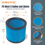 POWERTEC Cartridge Filters, for Shop Vac Replacement Filters 90304, 90333, 90340, 90350, Fits Shop-Vac Most 5 Gallon and Above Wet/Dry Vacuum Cleaners, 1PK (75082)