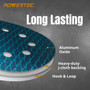 44900 5” 8-Hole Sanding Discs, 30-Pack Assorted (60/80/120), J-Weight Cloth, Anti-Clog