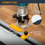 POWERTEC 72021 Router Guide Rail Adapter for Makita RT0701C, XTR01Z,  DRT50, and RT0700C Trim Routers - Compatible with Powertec, Makita, Festool, Milwaukee, Kreg ACS, WEN, Triton, Ridgid Guide Rails 06