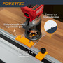 POWERTEC 72026 Router Guide Rail Adapter for Milwaukee M18 Fixed Base Trim Routers - Compatible with Powertec, Makita, Festool, Milwaukee, Kreg ACS, WEN, Triton, and Ridgid Guide Rails-06