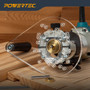 POWERTEC Offset Base Plate for Trim Routers Edge Profile Tool - Fits Most Bosch, DeWalt, Makita, Porter-Cable, Ryobi, Milwaukee - Clear Acrylic Sub Base with Handle & Screws (72146)-06