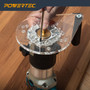 POWERTEC Offset Base Plate for Trim Routers Edge Profile Tool - Fits Most Bosch, DeWalt, Makita, Porter-Cable, Ryobi, Milwaukee - Clear Acrylic Sub Base with Handle & Screws (72146)-07