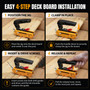 POWERTEC Edge Deck Screw Jig with 3 Board Spacing Options, and T15 Torx Bit, Hidden Fastener Deck Tool for Wood & Composite Decking (72184)-08