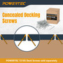 POWERTEC Edge Deck Screw Jig with 3 Board Spacing Options, and T15 Torx Bit, Hidden Fastener Deck Tool for Wood & Composite Decking (72184)-05
