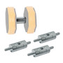 POWERTEC Connectors for Bench Dog Stop Puck, Elevates Work Surface for Painting, Sanding, and Cutting - 1/4"-20 UNC, 4-Pack (72170)