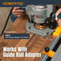 POWERTEC 71994 Track Saw Guide Rail Limit Stops (2 Pack) - Compatible with Festool, Makita, Milwaukee, Kreg and POWERTEC Guide Rails