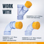 POWERTEC 2-1/2" ID Dust Collection End Cap for 2-1/2" OD Pipes, Plastic Pipe Cover for Woodworking Dust Systems, 2-Pack (70451-P2)POWERTEC 2-1/2" ID Dust Collection End Cap for 2-1/2" OD Pipes, Plastic Pipe Cover for Woodworking Dust Systems, 2-Pack (70451-P2)