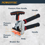 POWERTEC PRO Large Format Tile Breaker - 1-1/2" Throat, Breaks Tile Up to 9/16" (15mm) Thick, Dust-Free Application for Breaking Tile (71987) 02