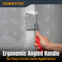 POWERTEC 4" x 2-1/2" Stainless Steel Outside Corner Drywall Knife for Gyprock and Plasterboard – 1 PK (72177)