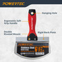 POWERTEC 6-1/2" Stainless Steel Bucket Scoop, Drywall Tapping Repair Tool, 1 PK (72179)