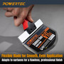 POWERTEC 6-1/2" Stainless Steel Bucket Scoop, Drywall Tapping Repair Tool, 1 PK (72179)