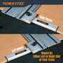 POWERTEC Track Saw Guide Rail Square 90° Right Angle, 1 PK (71962)-06