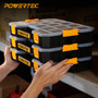 POWERTEC Stackable Tool Box Organizer with Removable Dividers - 17 Compartments, Interlocking, Portable Design (72118) POWERTEC Stackable Tool Box Organizer with Removable Dividers - 17 Compartments, Interlocking, Portable Design (72118)