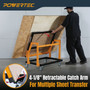 POWERTEC Panel Transfer Cart with Tilting Top - Multi-Purpose Mobile Shop Stand, 220lbs Capacity, 31-37" Adjustable Height, 4" TPR Wheels - 2 Casters with Brake 2 Without (UT1011)-06