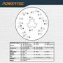 POWERTEC 6-1/2" Router Base Plate Clear Acrylic w/Centering Pin, Mounting Screws and Multiple Pre Drilled Holes, Fits Porter Cable, Bosch, Craftsman, Dewalt, Hitachi, Makita, Milwaukee, Ryobi - 72315-06