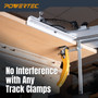POWERTEC Adjustable Angle Track Saw Guide - Precision Miter Cuts, 13 Positive Stops, Wide Guide Rail Compatibility (72182)-06