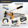 POWERTEC 13" Laminate and Vinyl Floor Cutter – Multi-Angle Manual Flooring Cutter for LVP, SPC, WPC, VCT, PVC, with HSS Blade, Honing Stone, and Angle Reference Marking (FC1300) POWERTEC 13" Laminate and Vinyl Floor Cutter – Multi-Angle Manual Flooring Cutter for LVP, SPC, WPC, VCT, PVC, with HSS Blade, Honing Stone, and Angle Reference Marking (FC1300)