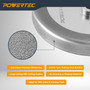 POWERTEC CBN Grinding Wheel 8 Inch 180 Grit, 1-1/4" Wide, 5/8" Arbor – 4-in-1 CBN Sharpening Wheel with 1/4" Radius Edge and Side Face for Bench Grinder