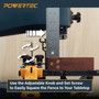POWERTEC 24" Straight Edge Guide Clamp with 16" x 3-1/2" Band Saw Fence - Resaw Fence System for Bandsaw Table and Drill Press (72145)07