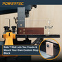 POWERTEC 16" x 3-1/2" Band Saw Fence - Resaw Fence Attachment for Bandsaw Tables & Drill Press, Compatible with POWERTEC Straight Edge Clamps (72260)-03