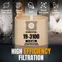 POWERTEC 19-3100 Shop Vac Bags 3 Pack for Stanley 5-8 Gal Wet Dry Vac, Replacement Vacuum Bags for Stanley SL18116P, SL18115P & Porter Cable Shop Vacuums (75101) POWERTEC 19-3100 Shop Vac Bags 3 Pack for Stanley 5-8 Gal Wet Dry Vac, Replacement Vacuum Bags for Stanley SL18116P, SL18115P & Porter Cable Shop Vacuums (75101)