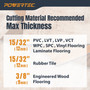 POWERTEC Replacement HSS Blade for 13” Laminate & Vinyl Cutter - 13-3/8" x 1-1/8" x 3/32" - Fits POWERTEC FC1300 Flooring Cutter, 1 PK (12003) POWERTEC Replacement HSS Blade for 13” Laminate & Vinyl Cutter - 13-3/8" x 1-1/8" x 3/32" - Fits POWERTEC FC1300 Flooring Cutter, 1 PK (12003)