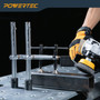 POWERTEC 2PK Welding Clamp with T-Handle – 8" Max Opening, 4" Throat Depth – Fits 5/8" (16mm) Welding Table Holes, Heavy-Duty Workbench Screw Clamp for Welding & Fabrication (72244-P2)
