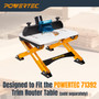 POWERTEC Folding Router Table Stand – Adjustable Height Workstation Base for 11-1/2" x 15-1/2" Trim Router Tables, Wall-Mount Ready, Includes Mounting Guide & Hardware (UT1013)-02