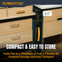 POWERTEC Portable Folding Worktable – Heavy-Duty Workbench with 33.5" x 24" Surface, 1650 lbs Load Capacity – Compact, Foldable Table for Woodworking, DIY, Garage & Jobsite Use (UT1014)