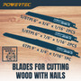 POWERTEC 7-Piece Reciprocating Saw Blades Set, Metal & Woodcutting Sawzall Blades Assortment for Plumbing Work, Wood Pruning, Cutting Metal and Wood with Nails (14403) POWERTEC 7-Piece Reciprocating Saw Blades Set, Metal & Woodcutting Sawzall Blades Assortment for Plumbing Work, Wood Pruning, Cutting Metal and Wood with Nails (14403)