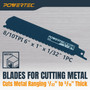 POWERTEC 7-Piece Reciprocating Saw Blades Set, Metal & Woodcutting Sawzall Blades Assortment for Plumbing Work, Wood Pruning, Cutting Metal and Wood with Nails (14403) POWERTEC 7-Piece Reciprocating Saw Blades Set, Metal & Woodcutting Sawzall Blades Assortment for Plumbing Work, Wood Pruning, Cutting Metal and Wood with Nails (14403)