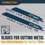 POWERTEC 10-Piece Reciprocating Saw Blades Set, Metal Cutting Sawzall Blades with Expandable Case for Plumbing Work and Cutting Metal & Wood with Nails (14404) POWERTEC 10-Piece Reciprocating Saw Blades Set, Metal Cutting Sawzall Blades with Expandable Case for Plumbing Work and Cutting Metal & Wood with Nails (14404)