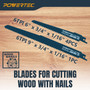 POWERTEC 10-Piece Reciprocating Saw Blades Set, Metal Cutting Sawzall Blades with Expandable Case for Plumbing Work and Cutting Metal & Wood with Nails (14404) POWERTEC 10-Piece Reciprocating Saw Blades Set, Metal Cutting Sawzall Blades with Expandable Case for Plumbing Work and Cutting Metal & Wood with Nails (14404)