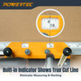 POWERTEC Circular Saw Guide Rail System – Rip-Cut Edge Guide Track for Straight Cuts in Plywood, Sheet Goods & Panels – Fits Left & Right Circular Saws – Portable Cutting Jig for Woodworking (72093)-04