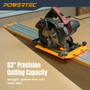 POWERTEC 53 Inch Circular Saw Track Guide Rail System – Precision Rip-Cut and Cross-Cut Guide for Sheet Goods, Plywood, Panels, and DIY Woodworking (72094) POWERTEC 53 Inch Circular Saw Track Guide Rail System – Precision Rip-Cut and Cross-Cut Guide for Sheet Goods, Plywood, Panels, and DIY Woodworking (72094)