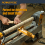 POWERTEC 10" x 18" Benchtop Mini Wood Lathe – 1/2HP, 5-Speed Cast Iron Lathe with MT2 Taper for Turning Pens, Bowls, Spindles, and DIY Wood Projects (LT1018)-07