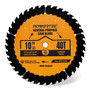 POWERTEC 10" Multi-Purpose Saw Blade, 5/8" Arbor, 3/32" Kerf, 40-Tooth Carbide-Tipped Blade for Table Saw and Miter Saw General Purpose Wood Cutting (14025) POWERTEC 10" Multi-Purpose Saw Blade, 5/8" Arbor, 3/32" Kerf, 40-Tooth Carbide-Tipped Blade for Table Saw and Miter Saw General Purpose Wood Cutting (14025)