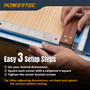 POWERTEC Adjustable Rectangle Router Jig, Frame Template System– Precision Routing Guide for Juice Grooves, Recesses Slots, Inlays and Panel Work Up to 24” x 24" (71867)-08