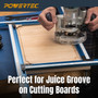 POWERTEC Adjustable Rectangle Router Jig, Frame Template System– Precision Routing Guide for Juice Grooves, Recesses Slots, Inlays and Panel Work Up to 24” x 24" (71867)-05