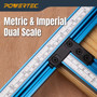 POWERTEC Adjustable Rectangle Router Jig, Frame Template System– Precision Routing Guide for Juice Grooves, Recesses Slots, Inlays and Panel Work Up to 24” x 24" (71867)-03