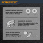 POWERTEC 4" Cut Off Wheels 25 Pack, 1/16" Thick with 5/8" Arbor, Metal & Stainless Steel Cutting Wheel for Angle Grinder, Iridium-Coated Aluminum Oxide 60 Grit 04