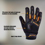 POWERTEC 71955 Safety Work Gloves Touch Screen Flexible Breathable, Abrasion-Resistant Slip-Proof Leather on Palm for Excellent Grip and Shockproof, 1 Pair (size L)
 POWERTEC 71955 Safety Work Gloves Touch Screen Flexible Breathable, Abrasion-Resistant Slip-Proof Leather on Palm for Excellent Grip and Shockproof, 1 Pair (size L)