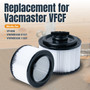 POWERTEC VFCF Cartridge Filter & Retainer for Vacmaster 4–5 Gal. Wet/Dry Vacuums, Shop Vac Filters for VF408, VF409, VWMB508 Series, 1 Pack (75124) 03