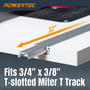 POWERTEC 32-Inch Aluminum Miter T-Bar, 1 PK, For Benchtop Table Saws, Router Tables, Band Saws (72346) 06