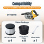 POWERTEC DCV5011H HEPA Filters for DeWalt DCV501HB 20V Cordless Handheld Vacuum 4 Pack w/ 8 Pack Foam Sleeve Filters, Cartridge Filter for DeWalt Vacuums (75123) 02
