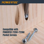 POWERTEC 72259 6 Inch Square Driver Bit Set - #2 Square Head, 1/4" Hex Shank, for Woodworking & Construction (2 Pack) 08