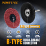 POWERTEC 3-Inch R-Type Sanding Disc Holder, 1/4" Shank Quick Change Pad Holder for Die Grinder, Power Drill & Rotary Tools – for Surface Conditioning, Polishing, Grinding & Rust Removal, 2PK (11405)03